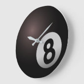 ビリヤード8ボール ラージ壁時計 (傾斜)