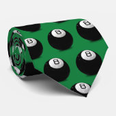 ビリヤード8球オングリーン ネクタイ (ロール)