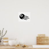 ビリヤード8球 ポスター (キッチン)