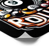 ビリヤード9ボールプールこのパーティー回転 ポスター (角)