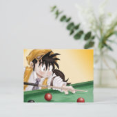 ビリヤード（はがき） ポストカード (スタンド正面)