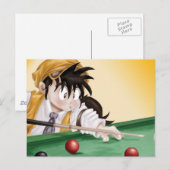 ビリヤード（はがき） ポストカード (正面/裏面)