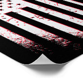 ビリヤード・アメリカン国旗Usaプールの選手とビラ ポスター (角)