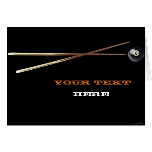ビリヤード・カード (正面横)