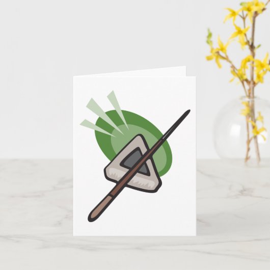 ビリヤード カード (黄色い花)