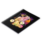 ビリヤード・ガールVAPORWAVE 80s 90sスヌーカープール ノートブック (左側)