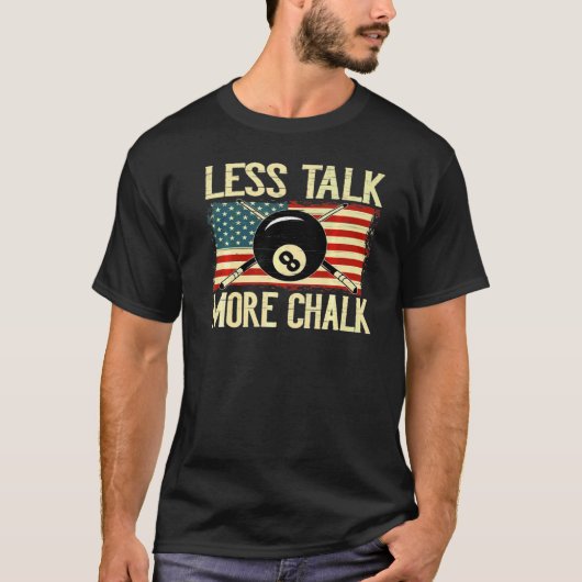 ビリヤード・キュープールボールスヌッカー Tシャツ (正面)