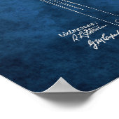 ビリヤード・キュー特許青写真No. 4 Pool Room Art ポスター (角)