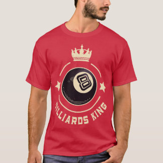 ビリヤード・キング8ボールレトロスヌッカー Tシャツ