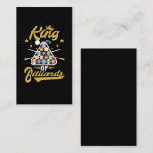 ビリヤード・キング・スヌーカーがスポーツプールの選手に 名刺 (正面/裏面)