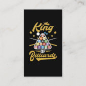 ビリヤード・キング・スヌーカーがスポーツプールの選手に 名刺 (正面)