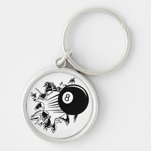 ビリヤード・キーチェーン キーホルダー (正面)