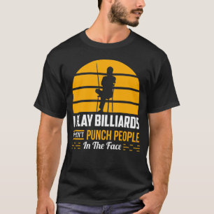 ビリヤード・ギフおもしろいト・プール・プレーヤー、シャーク・イヤミ Tシャツ