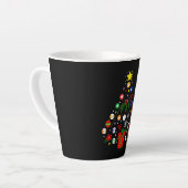 ビリヤード・クリスマスツリー カフェラテマグ (左アングル)