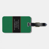 ビリヤード・グリーン ラゲッジタグ (裏面横)