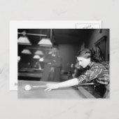 ビリヤード・ゲーム， 1910 ポストカード (正面/裏面)
