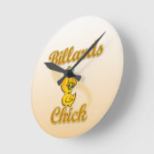 ビリヤード・シック ラウンド壁時計 (傾斜)