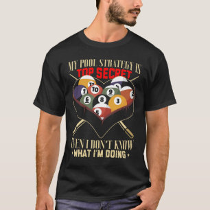 ビリヤード・ジョーク8おもしろいボール・プール・プレーヤー Tシャツ