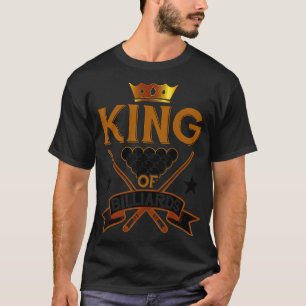 ビリヤード・スヌッカー愛好家キングオブビリヤード Tシャツ