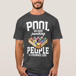 ビリヤード スヌーカー プール ゲーム プレイヤー スポーツ 競技 Tシャツ