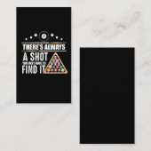 ビリヤード·チーム·プールの選手がスヌーカーファンへの贈り物 名刺 (正面/裏面)