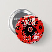 ビリヤード・トライバル。 缶バッジ (正面&裏面)