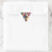 ビリヤード/ドロップシャドウ付きプールボール： ラウンドシール (バッグ)