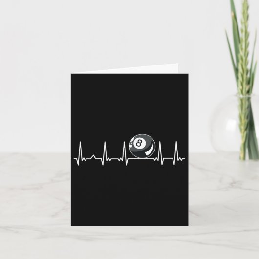 ビリヤード・ハートビートスヌーカープールチョークビリヤード・プラア カード (正面)