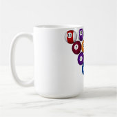 ビリヤード/プールボール:カスタムマグカップ コーヒーマグカップ (左)