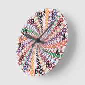 ビリヤード/プールボール：壁時計 ラウンド壁時計 (傾斜)