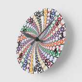 ビリヤード/プールボール：壁時計 ラウンド壁時計 (傾斜)