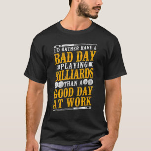 ビリヤード・プール選手のボールヴィンテージ Tシャツ