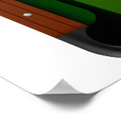 ビリヤード・プール選手テーブルUSAアメリカ国旗 ポスター (角)