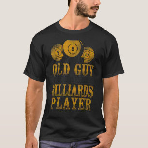 ビリヤード・プール選手ボールグランパ退職したヴィンテージ Tシャツ