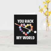 ビリヤード・プール選手ボールプンハートバレンティンダ カード (黄色い花)