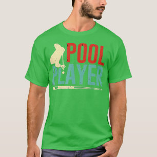 ビリヤード・プール選手8ボールマスタービリヤード・シュート Tシャツ