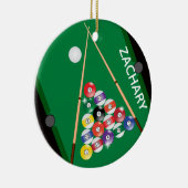 ビリヤード・プール・ゲーム セラミックオーナメント (右)