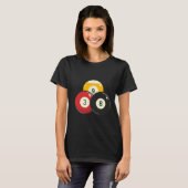 ビリヤード・プール・ボール Tシャツ (正面フル)