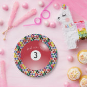 ビリヤード·プール·ボ無地のールズ3 ペーパープレート (パーティー)