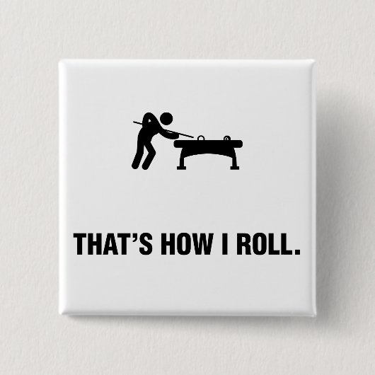 ビリヤード/プール 缶バッジ (正面)