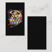 ビリヤード・ベーパーウェーブ80s 90sスヌーカー・プール・プレーヤー 名刺 (正面/裏面)