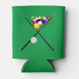 ビリヤード・ボールとプール・キュー 缶クーラー