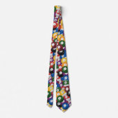 ビリヤード・ボールコレクション ネクタイ (裏面)