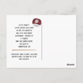 ビリヤード·ボールズ15歳誕生日パーティーはがき ポストカード (裏面)