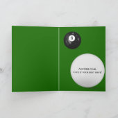 ビリヤード·ボールズ74歳の誕生日 カード (内部)