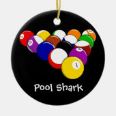 ビリヤード・ボールデザインオーナメント セラミックオーナメント (正面)