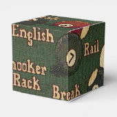 ビリヤード・ボール背景キューブ優先ボックス フェイバーボックス (裏面サイド)