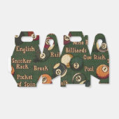 ビリヤード・ボール背景ゲーブル寄せ箱 フェイバーボックス (折り畳みなし)