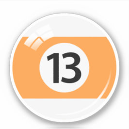 ビリヤード・ボール13番(13) シール