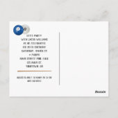 ビリヤード・ボール20th誕生日パーティーのはがき ポストカード (裏面)